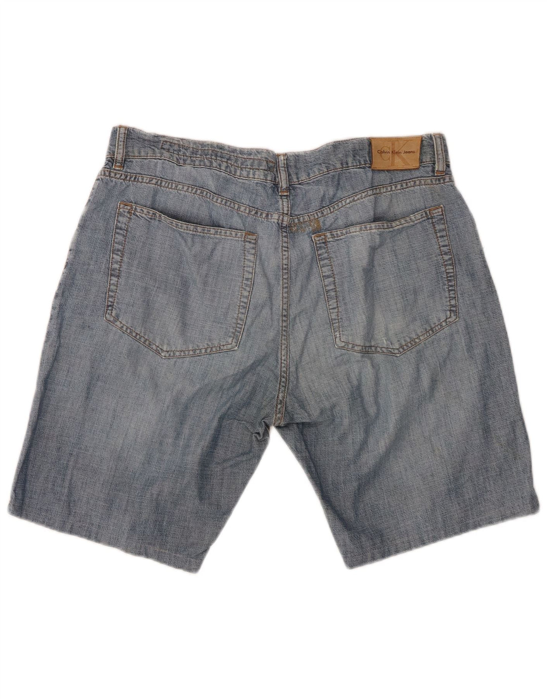Calvin Klein Herren Denim Shorts W36 Große blaue Baumwolle