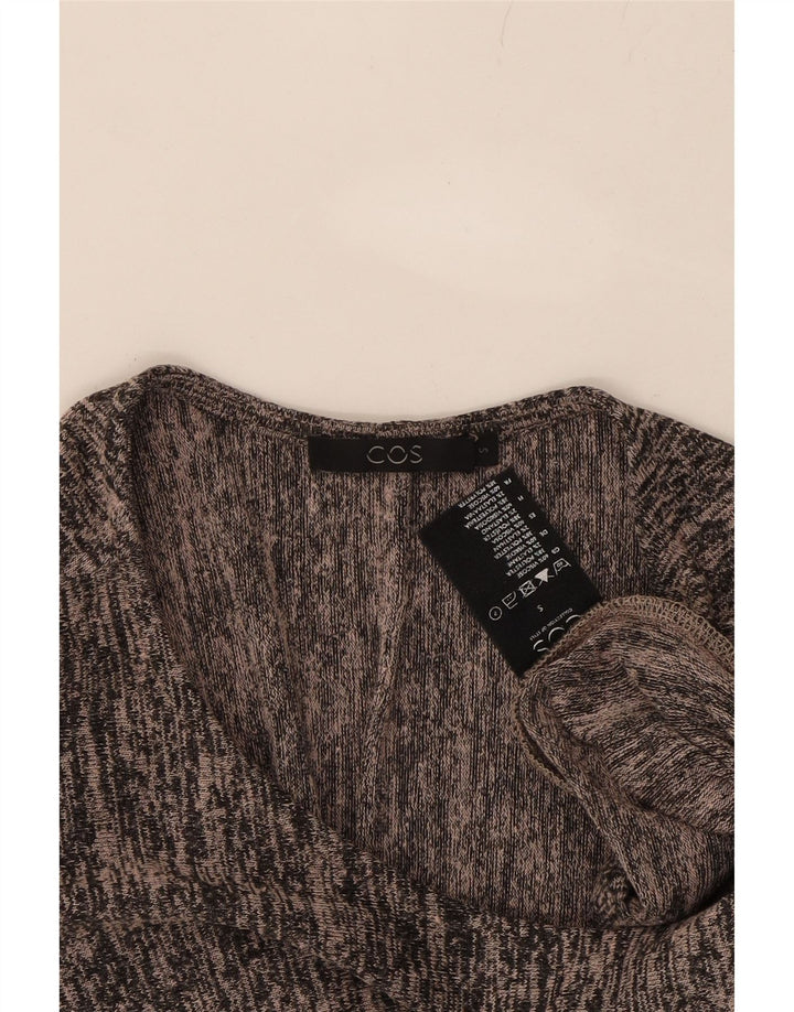 COS Womens Oversized Top 3/4 Sleeve UK 10 Small Grey Flecked Viscose Vintage Cos and Second-Hand Cos from Messina Hembry 