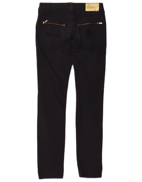 Armani Damen Slim Jeans W27 L30 Marineblaue Baumwolle