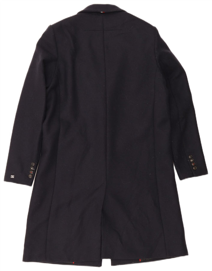 Tommy Hilfiger Damen Mantel US 8 Medium Marineblau Wolle