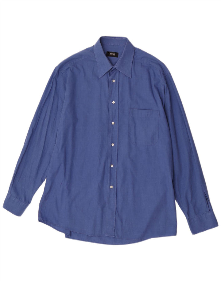 Hugo Boss Herrenhemd Größe 41 Large Blau