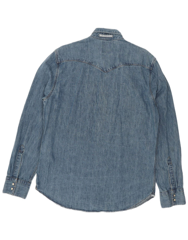Levi's Herren-Jeanshemd mit schmaler Passform, große blaue Baumwolle