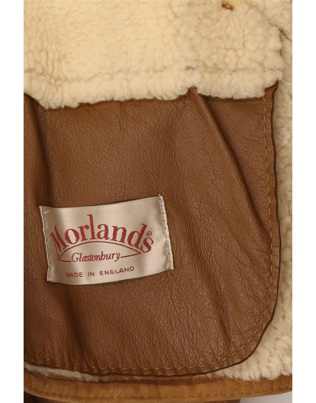 Morlands Herren-Jacke aus zweireihigem Lammfell, Gr. 36, Größe S, Braun