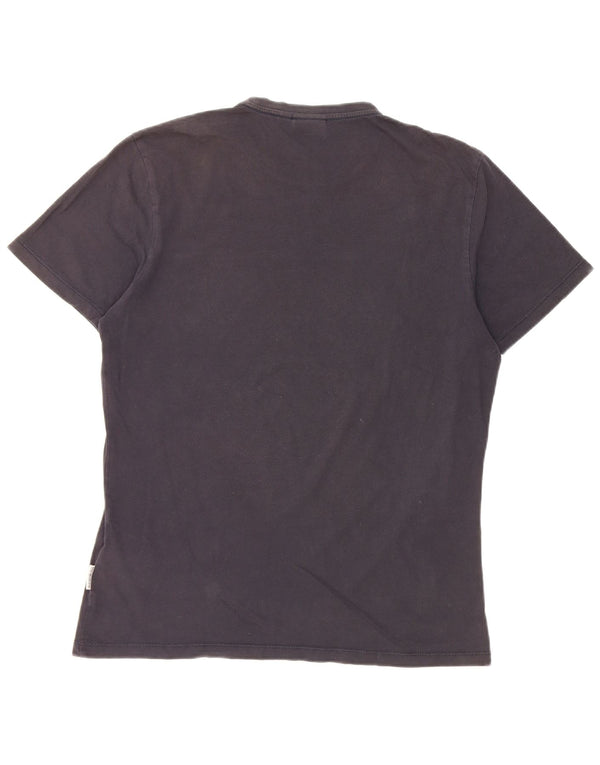 Napapijri Herren Geographic Graphic T-Shirt-Oberteil aus Baumwolle in mittlerem Marineblau