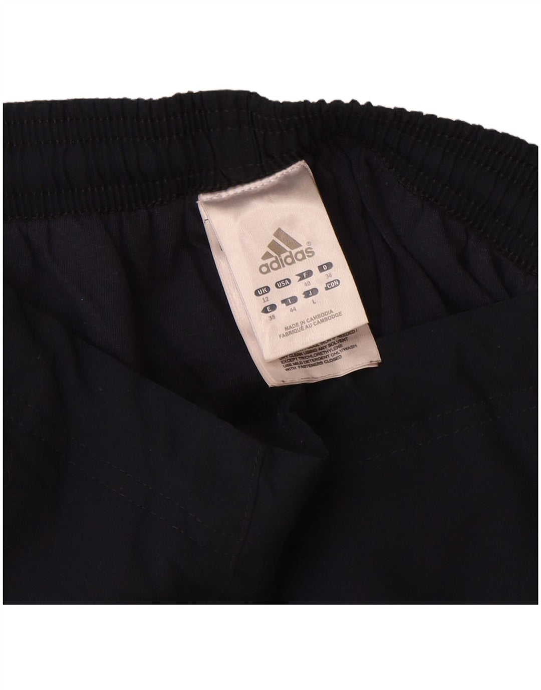 Adidas Damen-Trainingshose UK 12 Mittel Marineblau Polyester