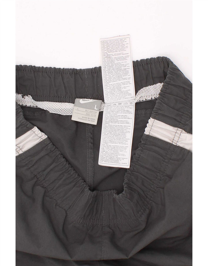 Nike Sportshorts für Jungen, 12–13 Jahre, groß, graues Colourblock-Polyester