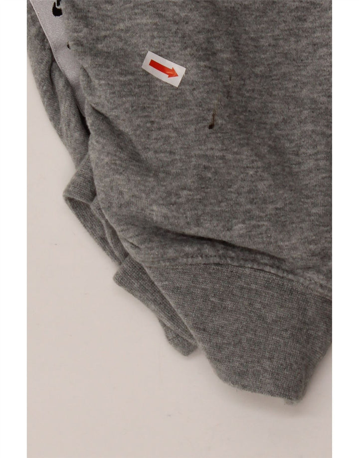 NIKE Womens Graphic Full Trainingsanzug UK 14 Mittelgraue Colourblock-Baumwolle