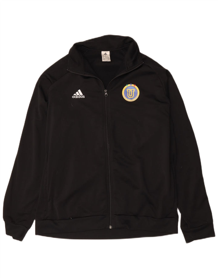 Adidas Herren Graphic Trainingsanzug Top Jacke 2XL Schwarz Polyester