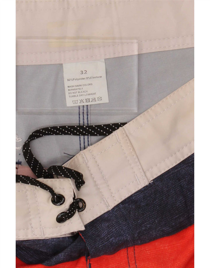 Hurley Herren Badeshorts Medium W32 Grau Colourblock Polyester