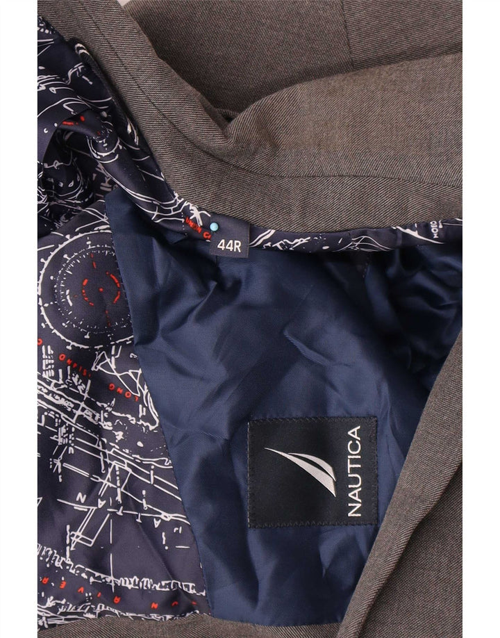 Nautica Herren-Blazer mit 2 Knöpfen, UK 44, 2XL, graues Polyester