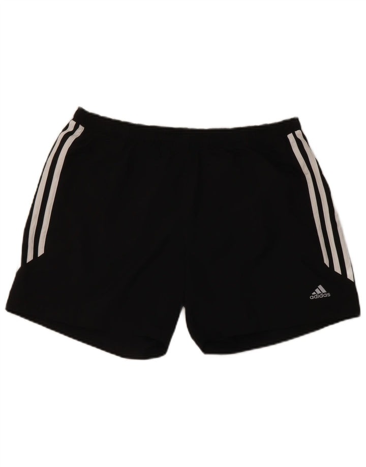 Adidas Damen Climalite Sport Shorts UK 10 Small Schwarz Polyester