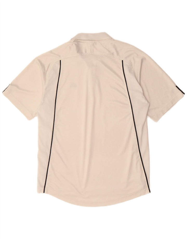 Adidas Herren Poloshirt UK 42/44 Large Weiß Polyester