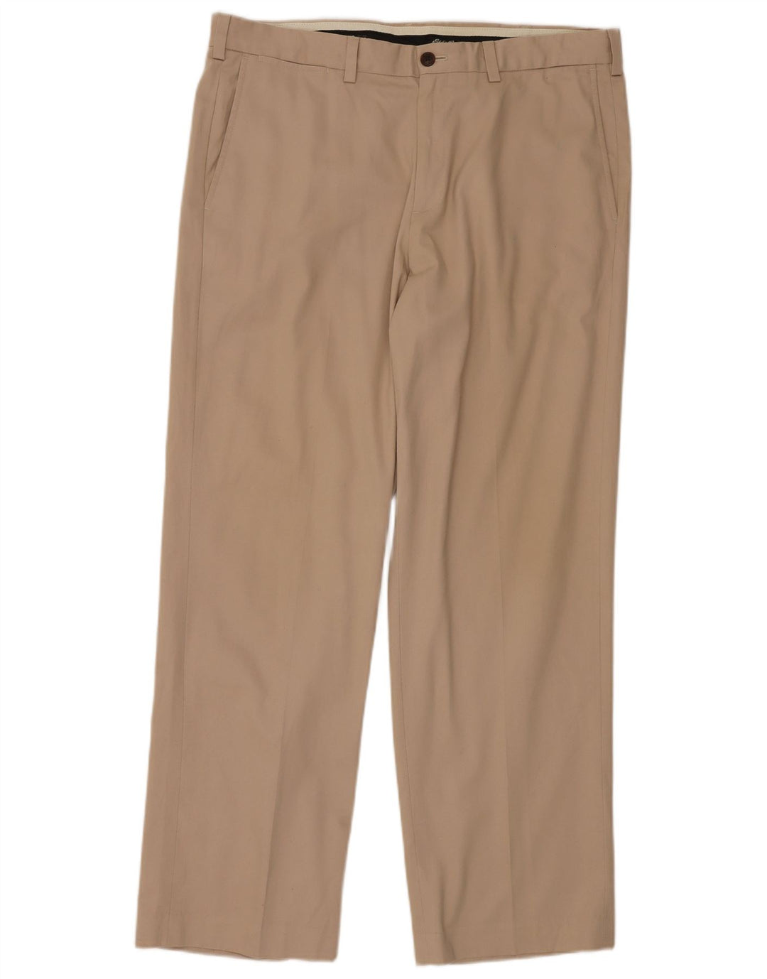 EDDIE BAUER Herren-Chinohose mit entspannter Passform, W38, L32, beige Baumwolle