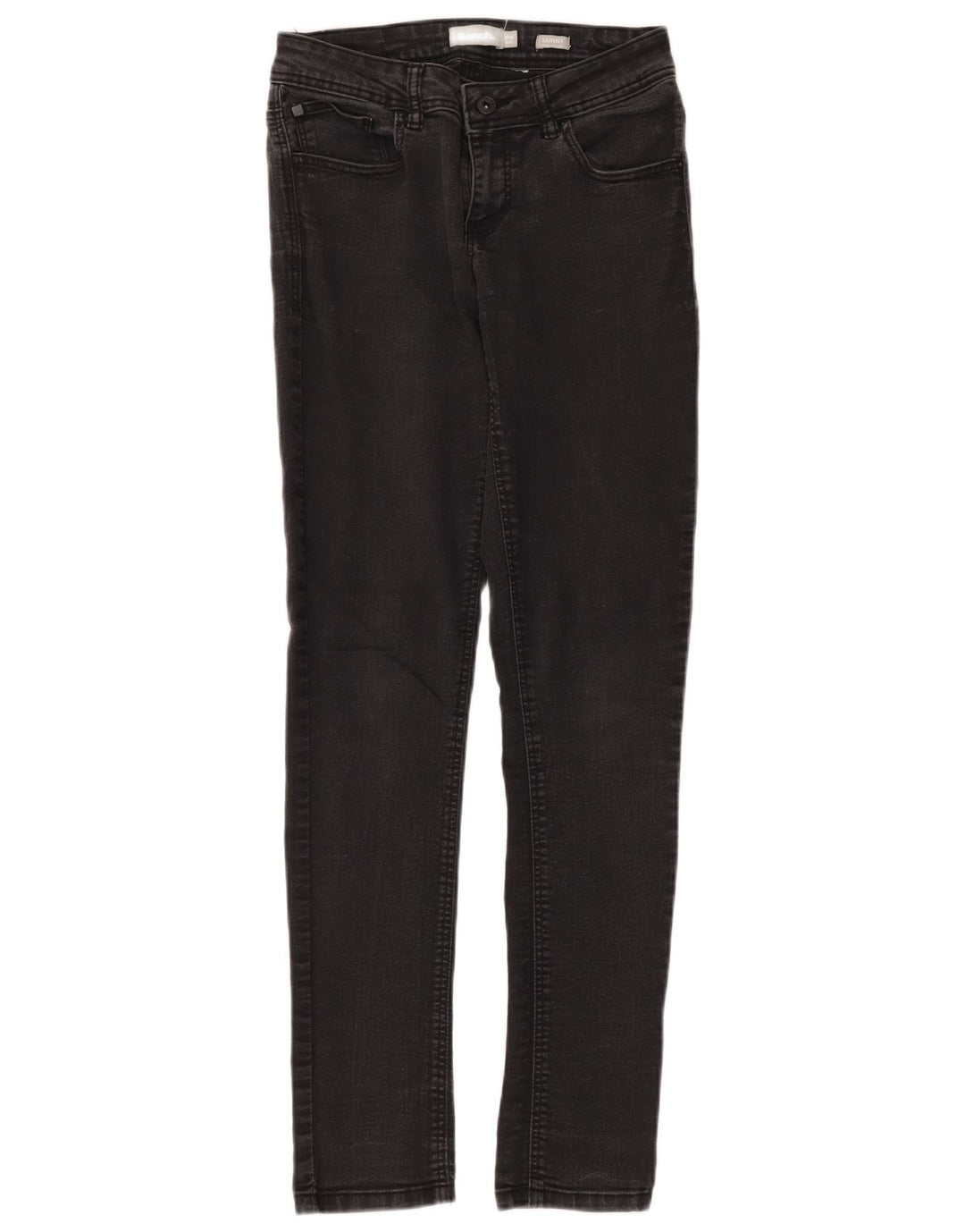 Bench Damen Skinny Jeans W27 L32 Schwarze Baumwolle