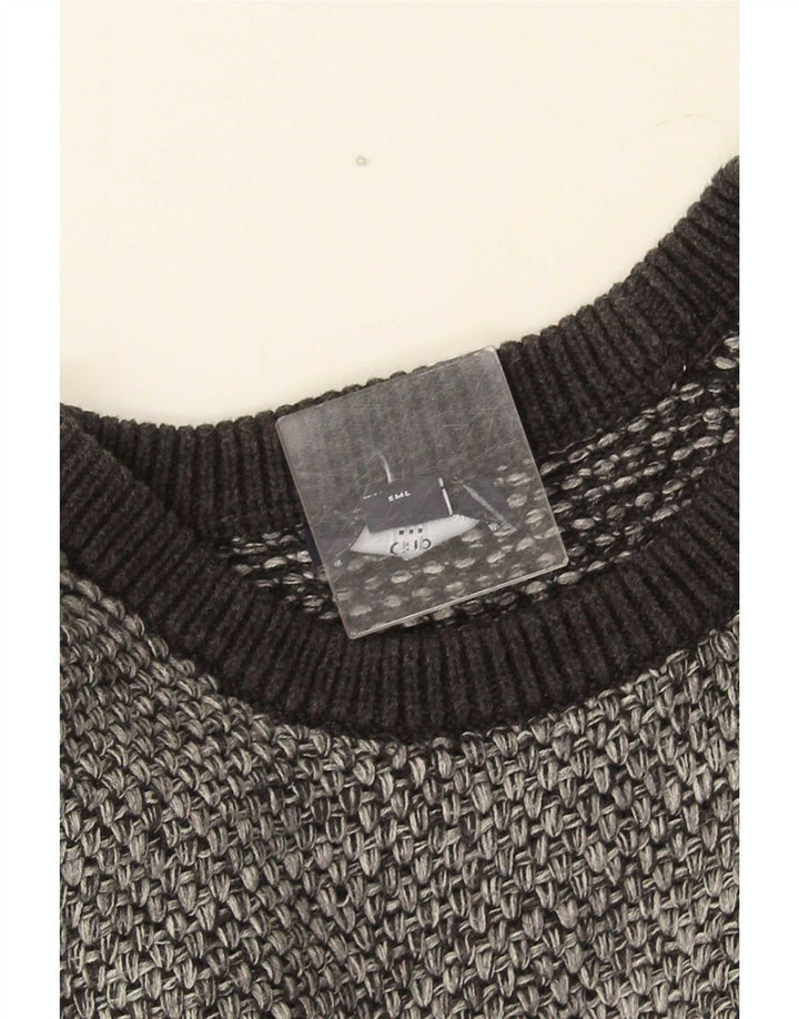 Gap Herren-Pullover mit Rundhalsausschnitt, Größe S, Grau meliert