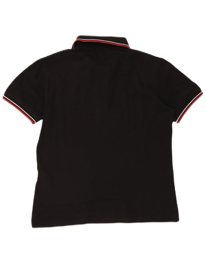 Fred Perry Herren-Poloshirt, klein, schwarz, gestreift, Baumwolle