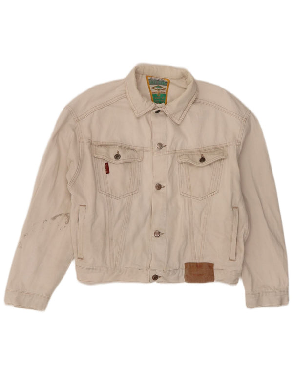 Wild Jeans Herren Jeansjacke UK 38 Mittelbeige