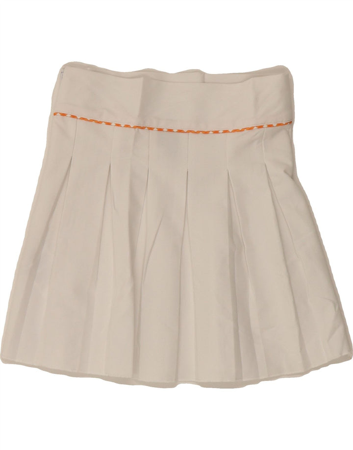 ELLESSE Womens Tennis Skirt UK 8 Small White Polyester Vintage Ellesse and Second-Hand Ellesse from Messina Hembry 