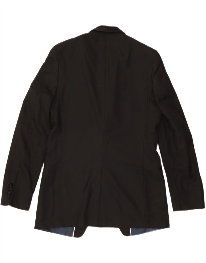 Marks & Spencer Herren-Blazer mit 1 Knopf, schmale Passform, UK 40, Mittelschwarz