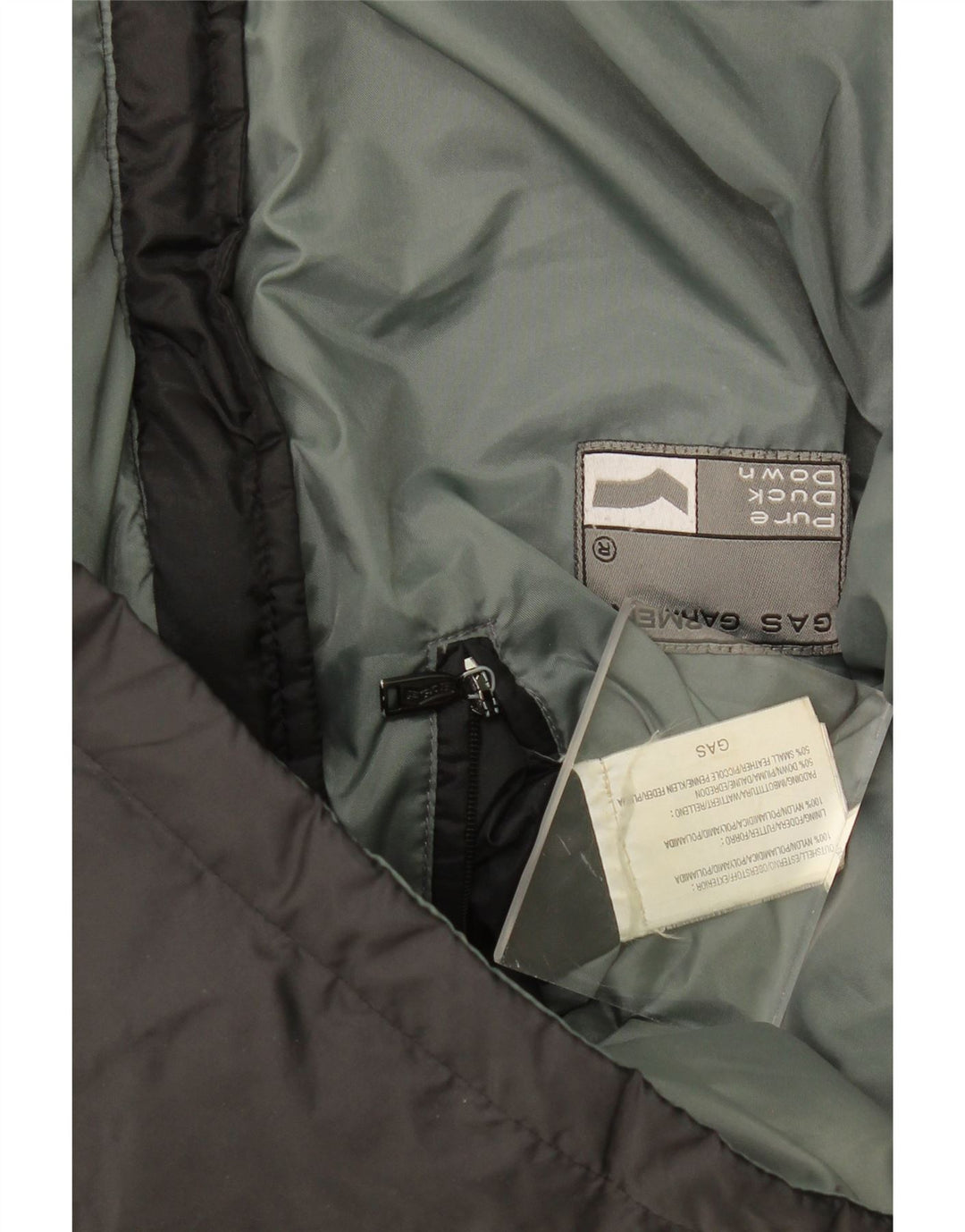 Gas Herren Wattierte Weste UK 40 Large Schwarz Polyamid