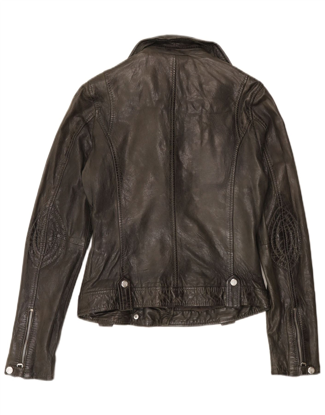 Gipsy Damen Leder Bikerjacke UK 6 XS Schwarz