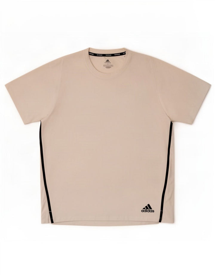 Adidas Herren Aeroready T-Shirt Top Large Weiß Polyester