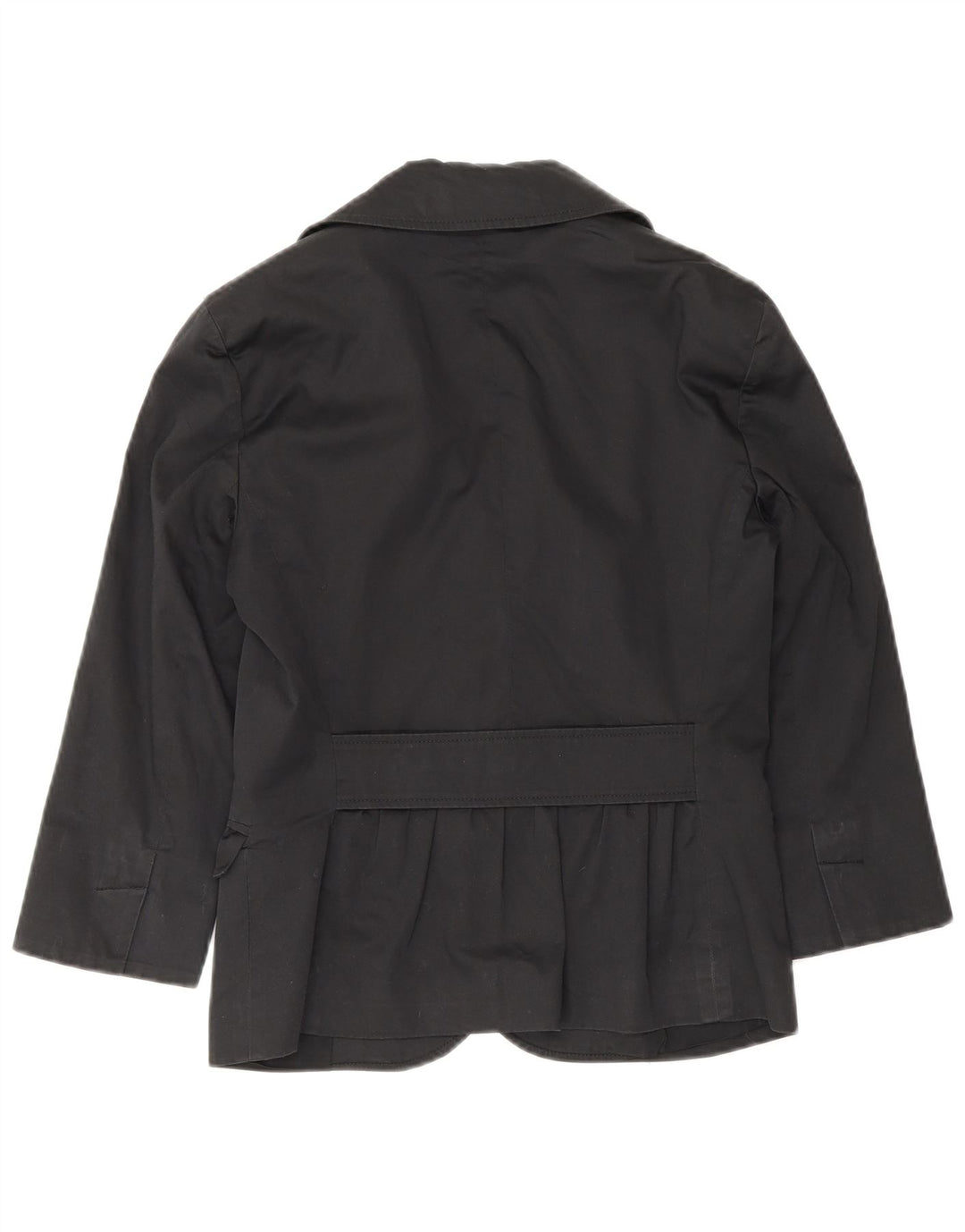 Max & Co. Damen-Blazerjacke mit 3/4-Ärmeln und 3 Knöpfen, UK 6, XS, Schwarz, Baumwolle