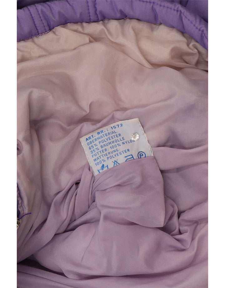 Univers Damen Wattierter Mantel EU 42 Large Lila Polyester