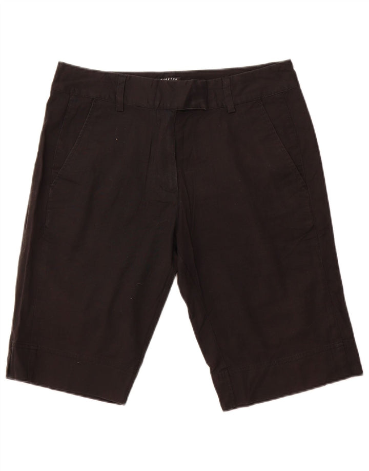 Adidas Damen Bermudashorts US 8 Medium W32 Schwarze Baumwolle