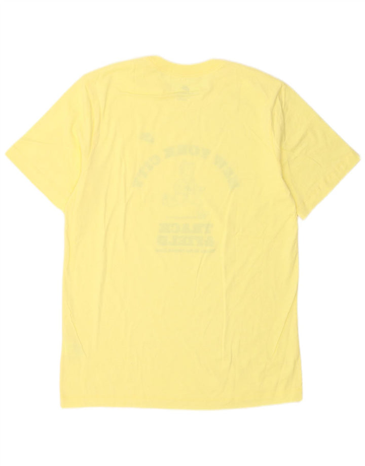 Nike Herren-T-Shirt mit Grafik, mittelgelbe Baumwolle