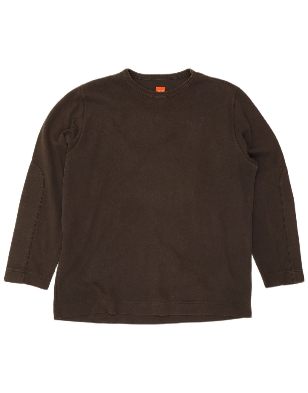 Hugo Boss Herren Top Langarm 2XL Khaki Baumwolle
