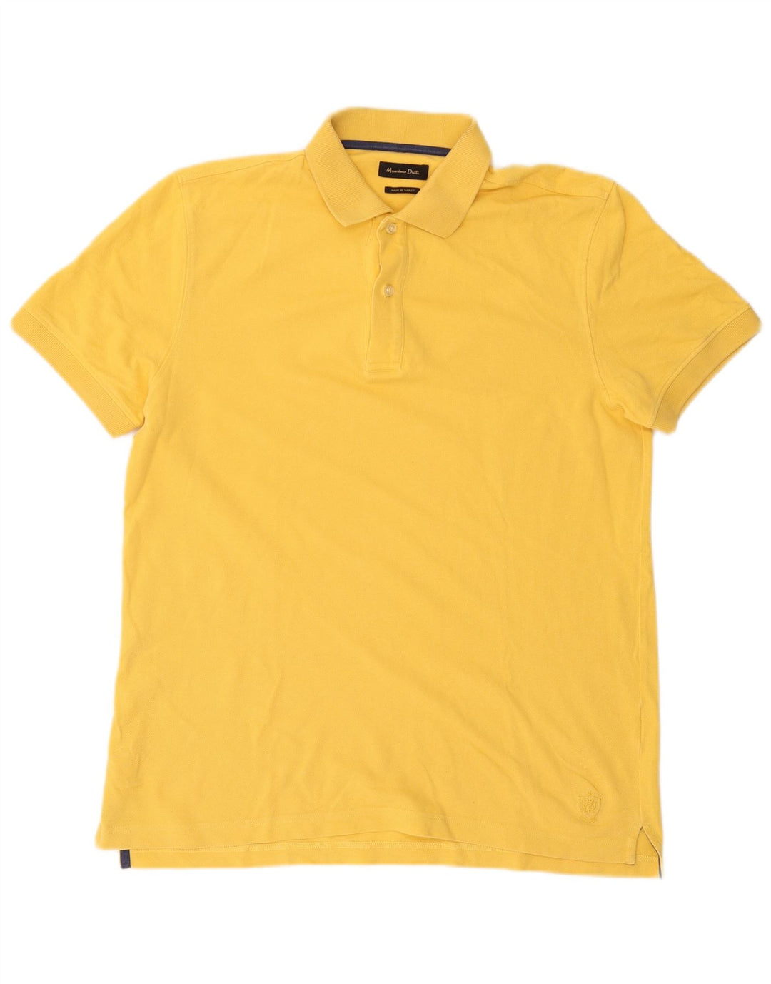 Massimo Dutti Herren-Poloshirt, groß, Gelb
