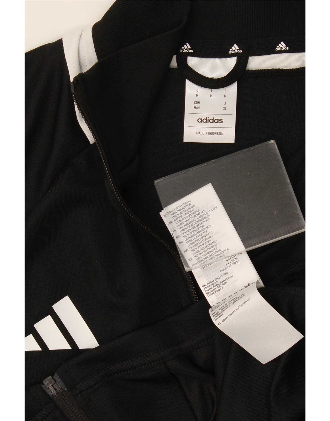 Adidas Herren Aeroready Trainingsanzug Top Jacke Medium Schwarz Polyester