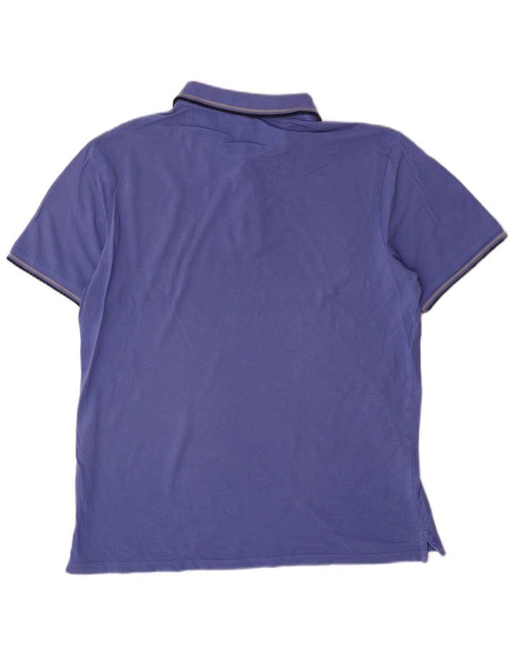 Champion Herren-Poloshirt, große blaue Baumwolle
