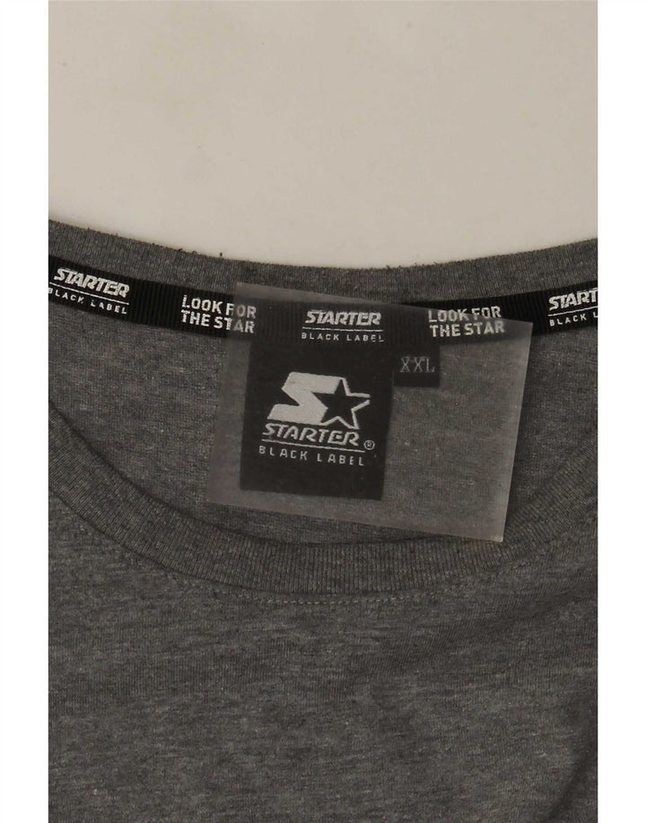 Starter Damen Langarm-T-Shirt-Oberteil UK 21 2XL Grau