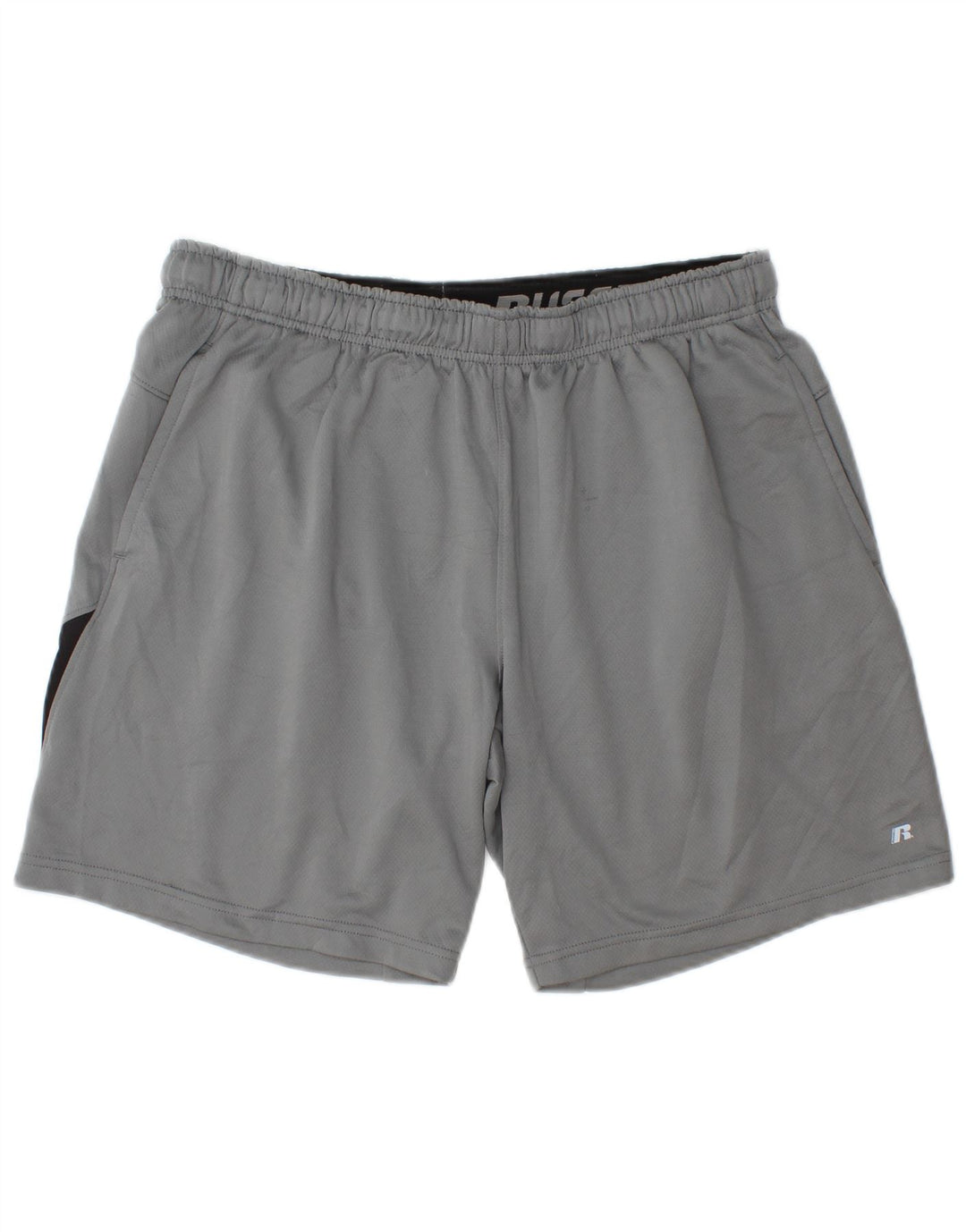 RUSSELL ATHLETIC Herren Dri-Power Sportshorts, groß, Grau, Farbblock