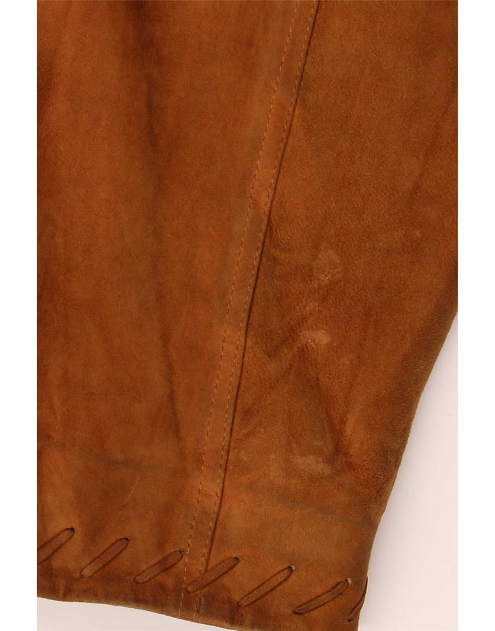 Conbipel Damen Übergroße Wildlederjacke IT 46 Large Braun