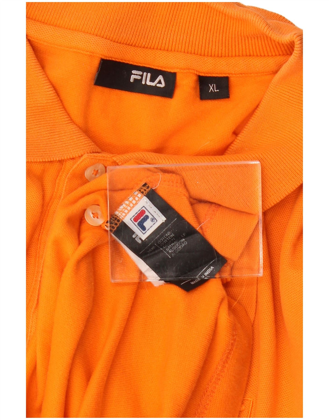 FILA Herren Poloshirt XL Orange Baumwolle