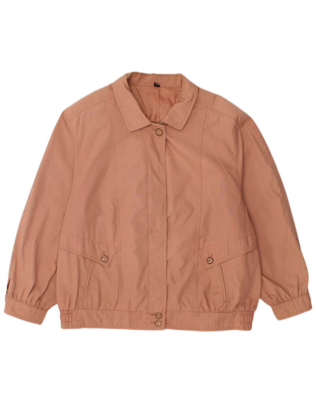 VINTAGE Womens 3/4 Sleeve Bomber Jacket UK 20 2XL  Pink
