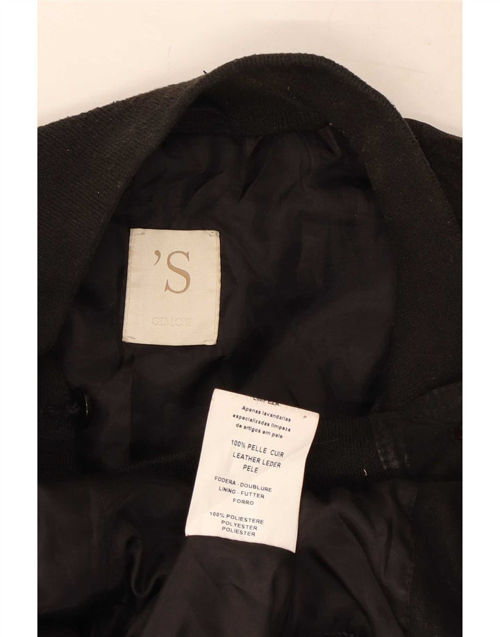 Gimo's Herren Wildlederjacke UK 44 XL Schwarzes Leder