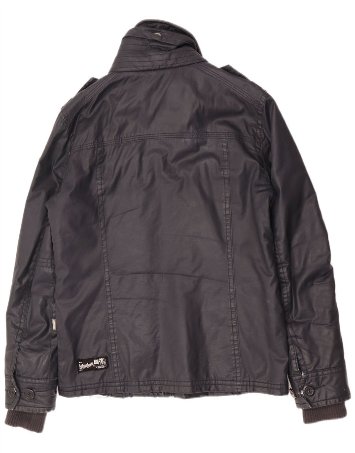 KHUJO Herren Utility-Jacke UK 36 Small Marineblau