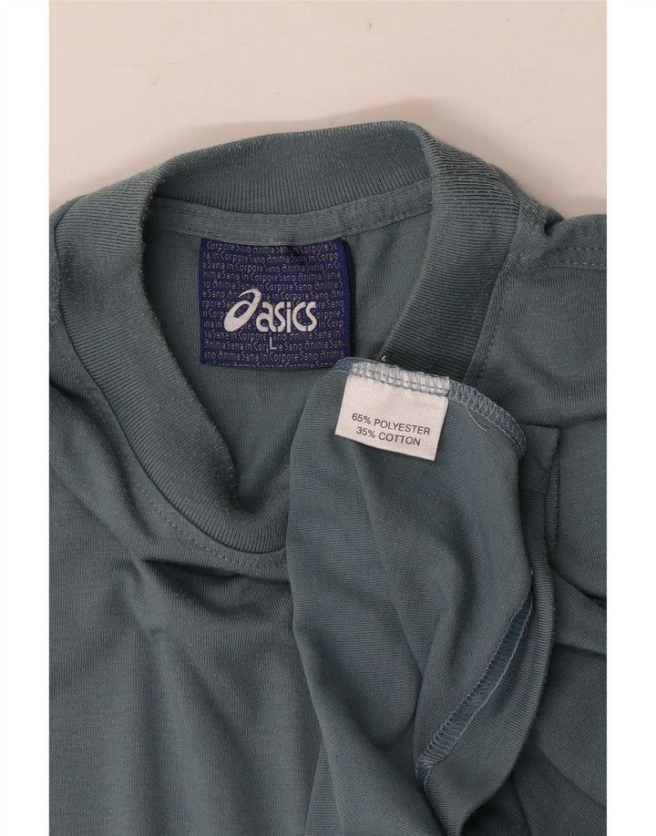 Asics Herren T-Shirt Top Large Blau Polyester