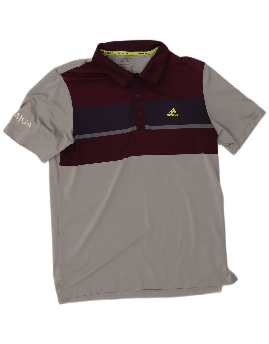 Adidas Climacool Poloshirt für Herren, klein, grau, Colourblock-Polyester