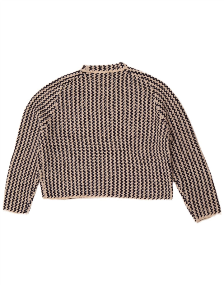 Massimo Dutti Damen-Pullover, bauchfrei, Rundhalsausschnitt, Gr