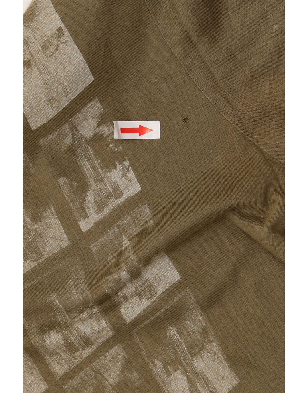 CALVIN KLEIN JEANS Herren-T-Shirt mit Grafik, mittlere Khaki-Baumwolle