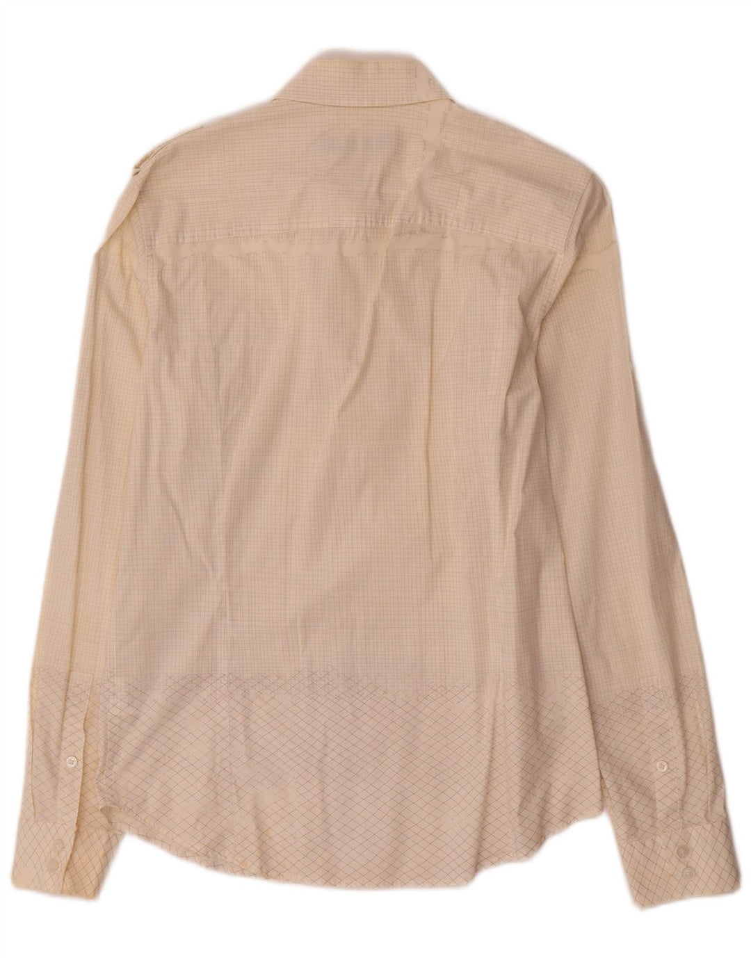 Calvin Klein Jeans Herrenhemd Medium Off White Check Cotton