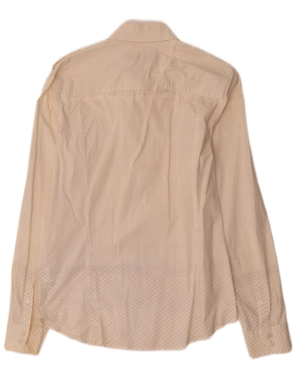 Calvin Klein Jeans Herrenhemd Medium Off White Check Cotton
