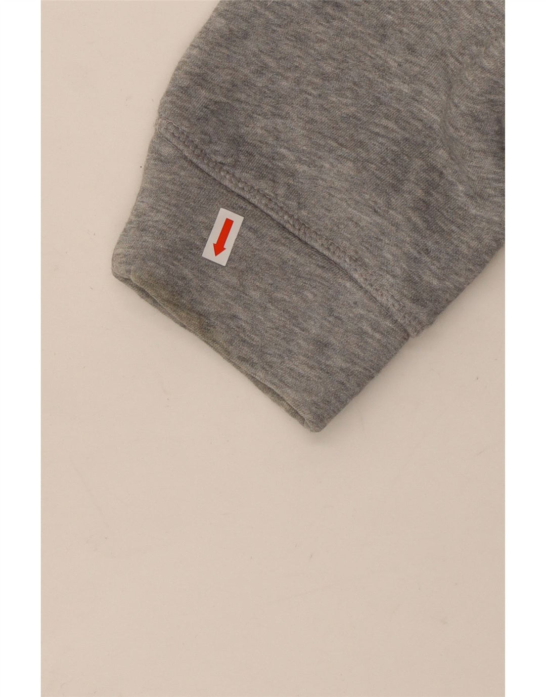 TOMMY HILFIGER Damen Übergroßer grafischer Kapuzenpullover UK 14 Mittelgrau