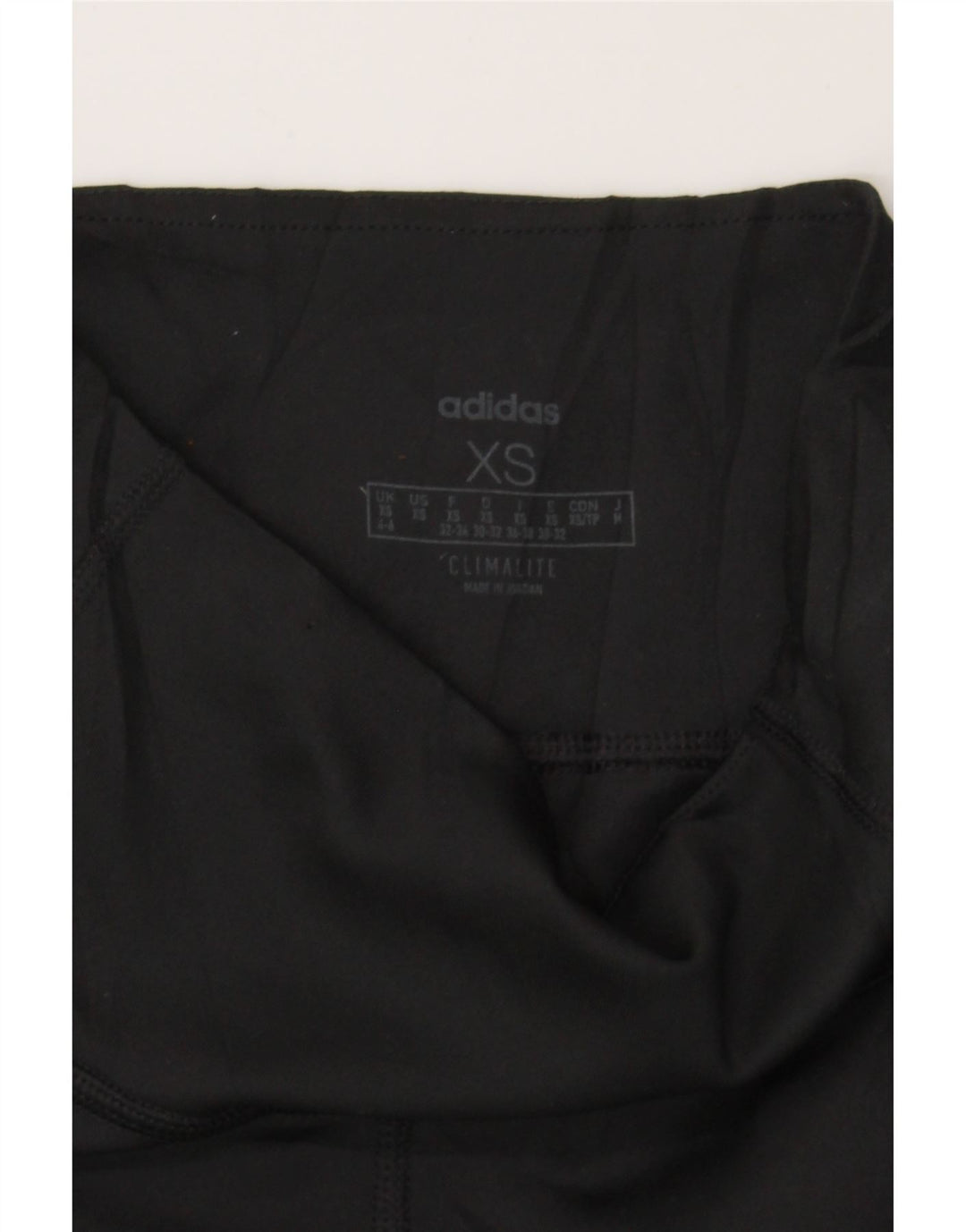 ADIDAS Womens Climalite Leggings UK 4/6 XS  Black Polyester Vintage Adidas and Second-Hand Adidas from Messina Hembry 