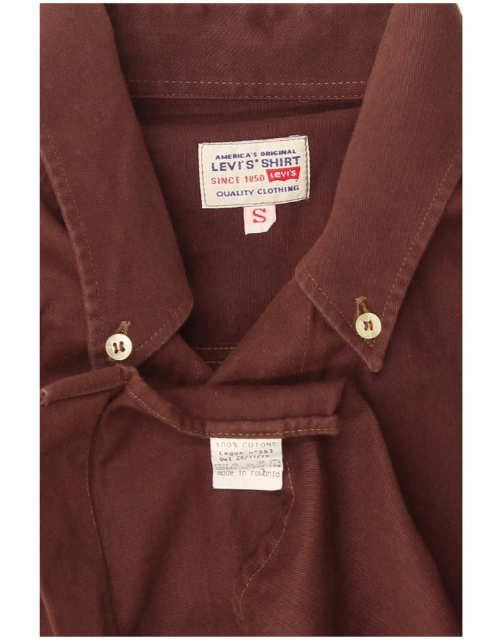 Levi's Herren-Hemd, klein, braune Baumwolle